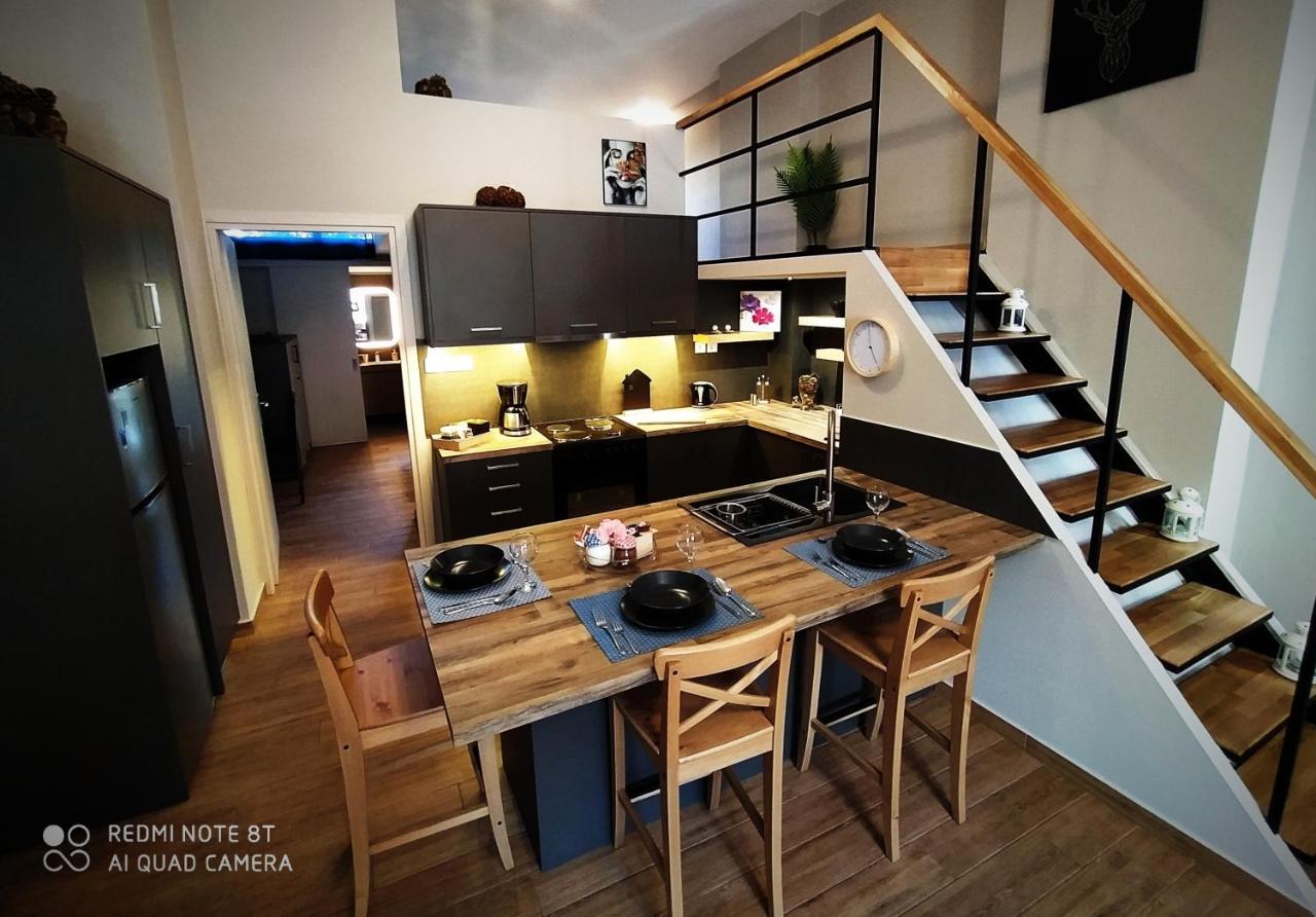 Key For Kiato House-Modern Loft Design Lägenhet Exteriör bild